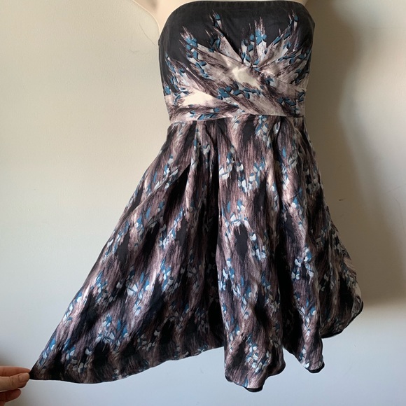 Tibi New York silk strapless mini dress (ooo) - Picture 2 of 7